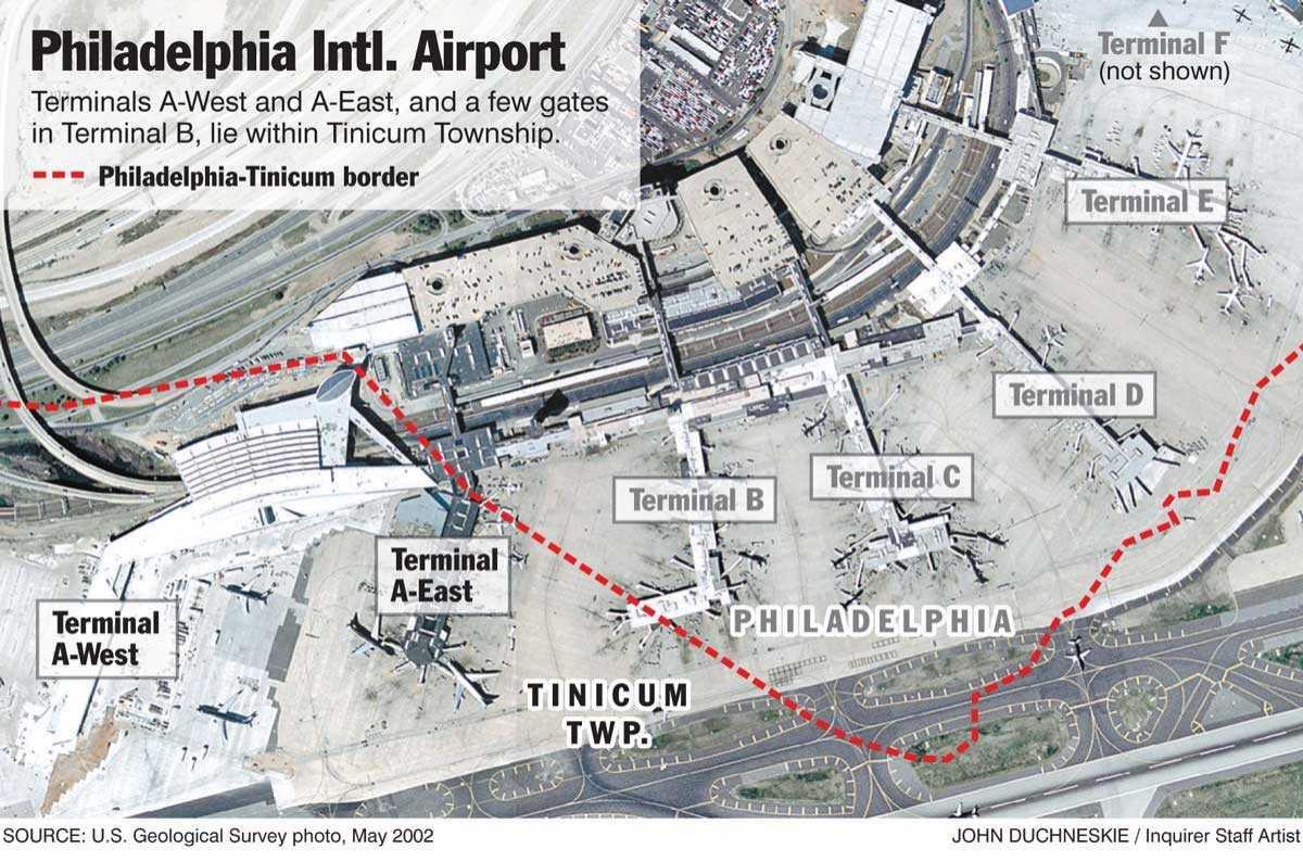 Filadelfijas starptautiskā lidosta map