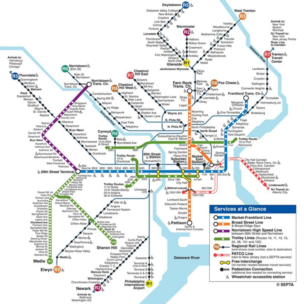 Philly metro karte