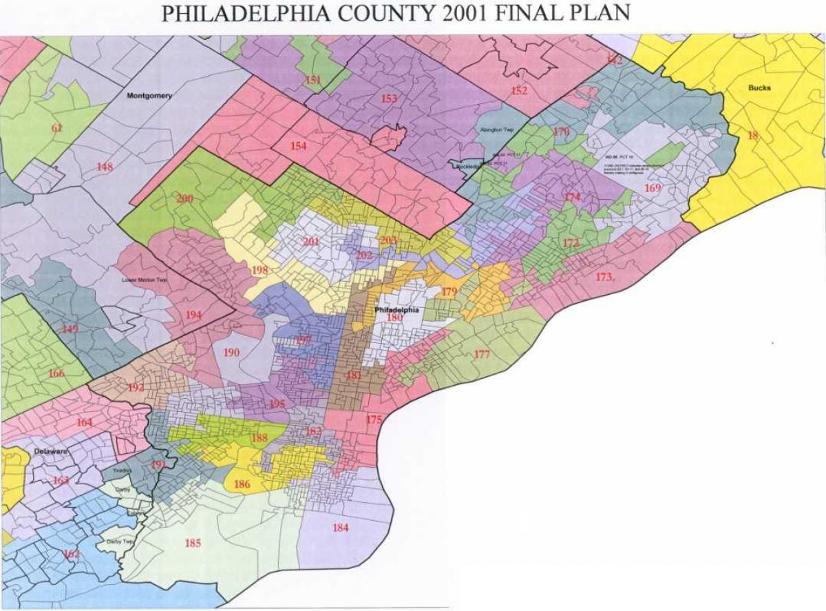 Filadelfijas rajona padomes karte
