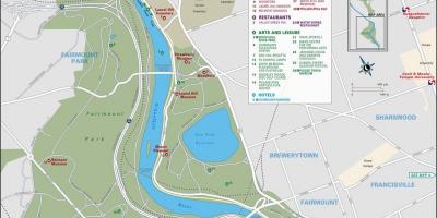 Karte fairmount park Philadelphia