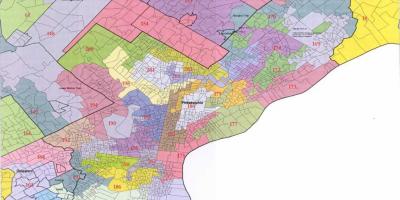 Filadelfijas rajona padomes karte