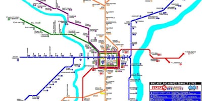 Filadelfijas sabiedriskā transporta karte