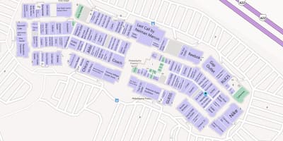 Filadelfijas mall karte