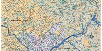 Philly velosipēdu karte
